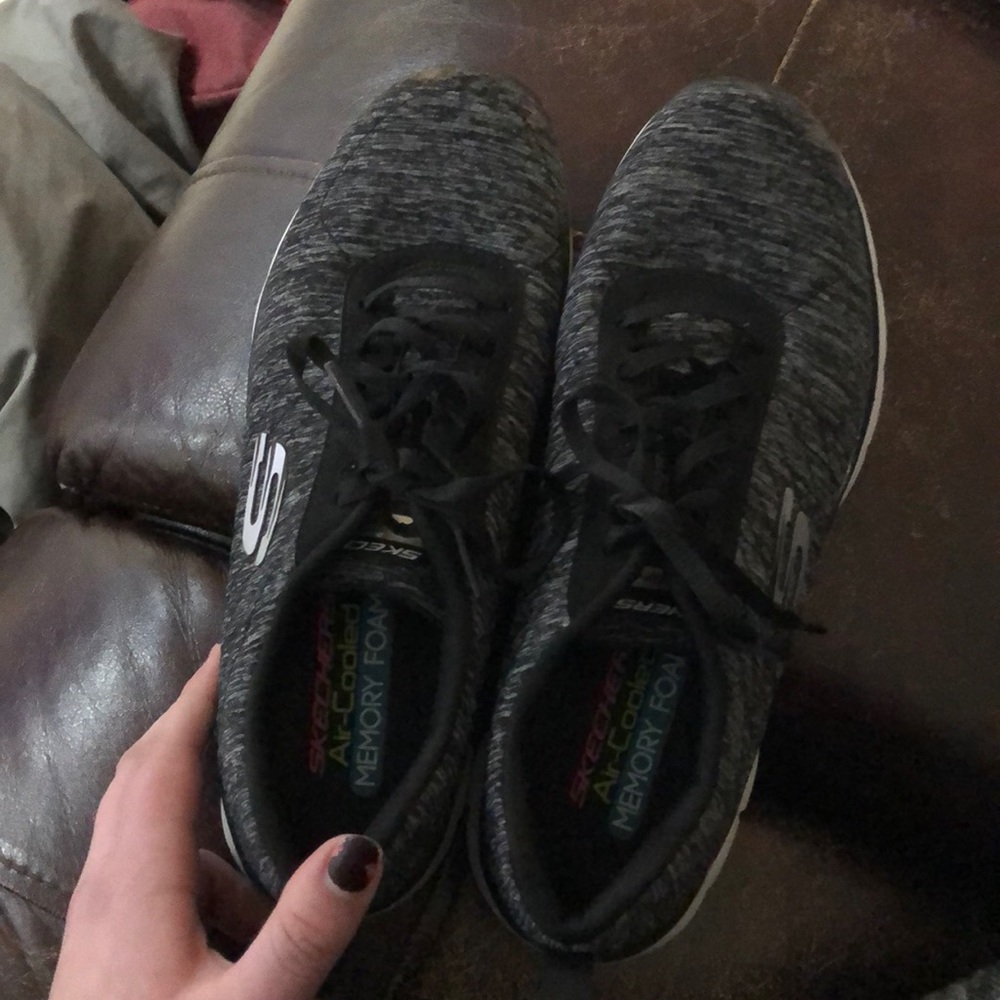 Dark Grey Sketcher Sneakers